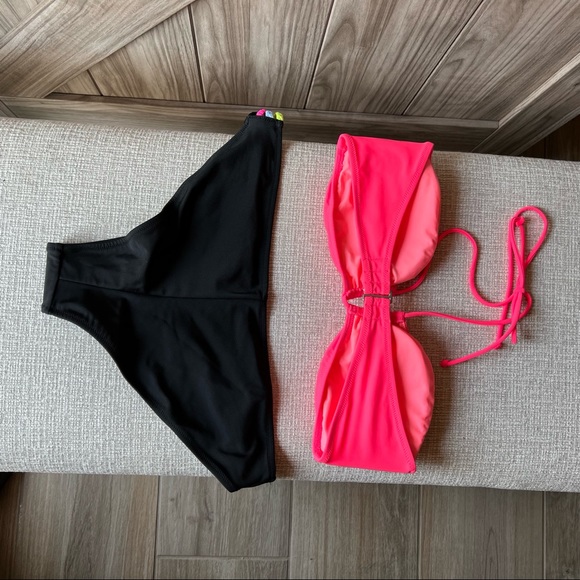 NWOT Victoria’s Secret Multi-way Neon braided Bikini - INCLUDES SANITARY LINER - Picture 6 of 9